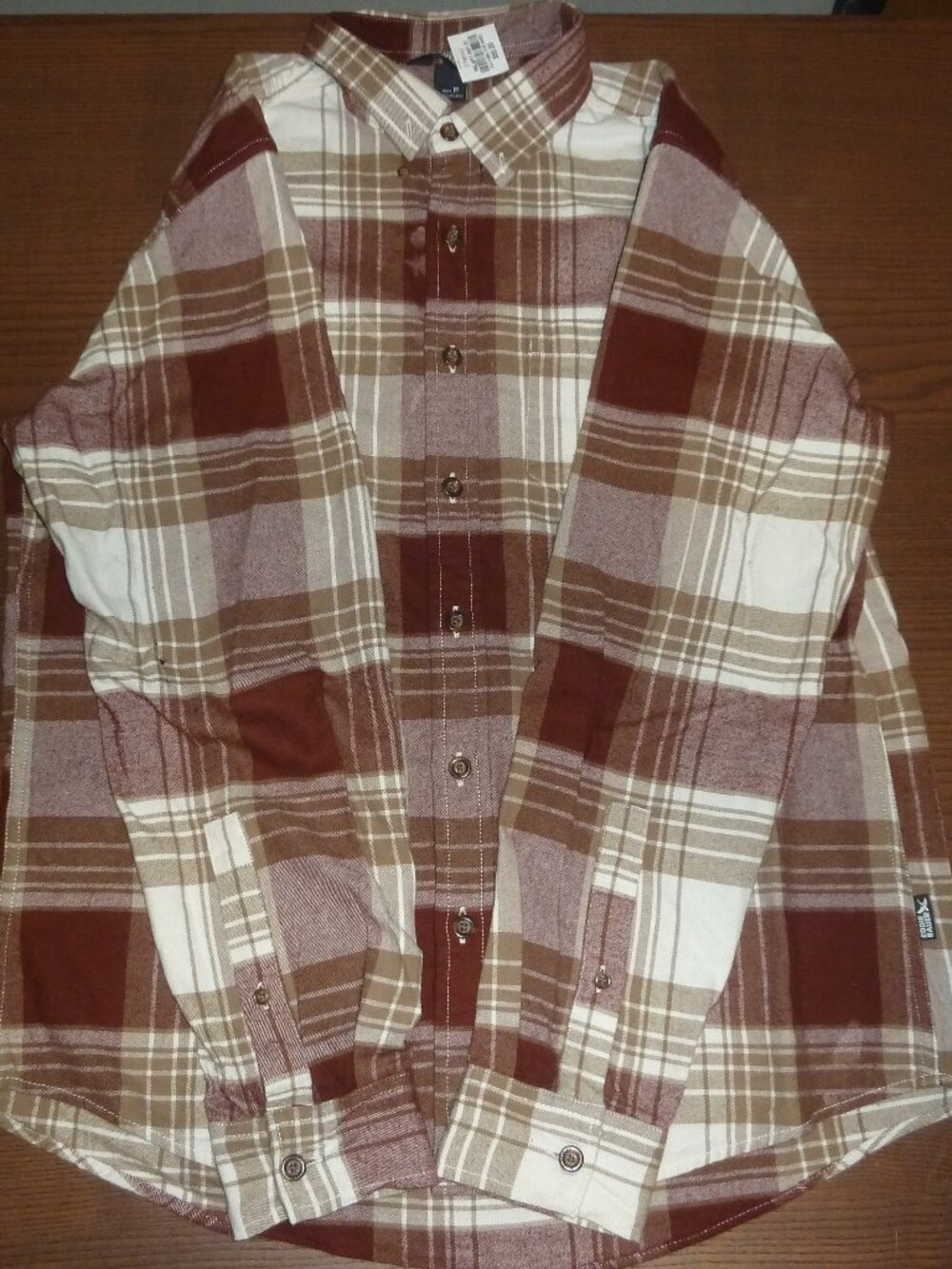 Eddie Bauer Mr Field Flannel Flex 2.0 Plaid Shirt Mens Size Medium